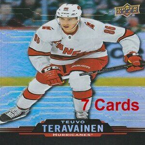 Teuvo Teravainen NHL Hockey Card Collection - 7 NHL Hockey Cards